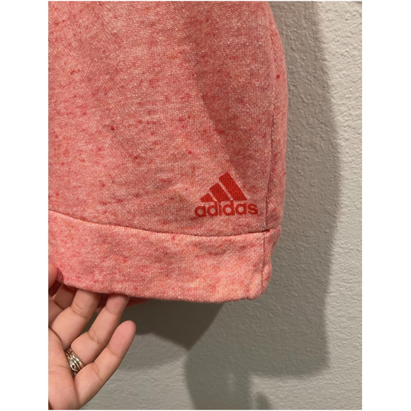 ADIDAS Salmon Short Sleeved Sweatshirt - Picture 4 of 5
